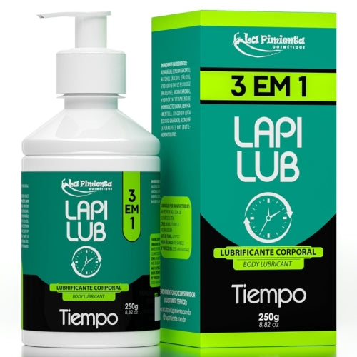 LUBRIFICANTE ÍNTIMO LAPI LUB 3 EM 1 TIEMPO 250g