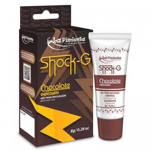 GEL VIBRADOR LÍQUIDO SHOCK G BISNAGA - CHOCOLATE