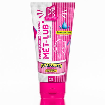 LUBRIFICANTE ÍNTIMO MÉT LUB TUTTI-FRUTTI 60g