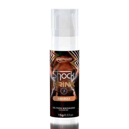 GEL VIBRADOR LÍQUIDO SHOCK DRINK AMARULA 15g
